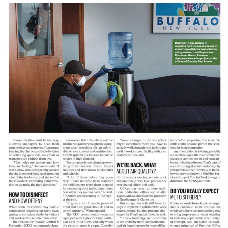 Disinfect It in Buffalo Business First - COVID-19 Disinfection in Buffalo, NY 2